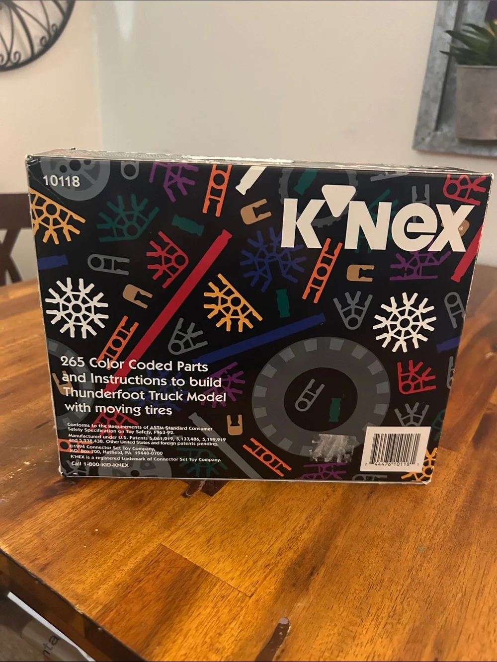 Vintage 1994 K'NEX Thunderfoot Truck 10118 Building Set Color Coded Construction